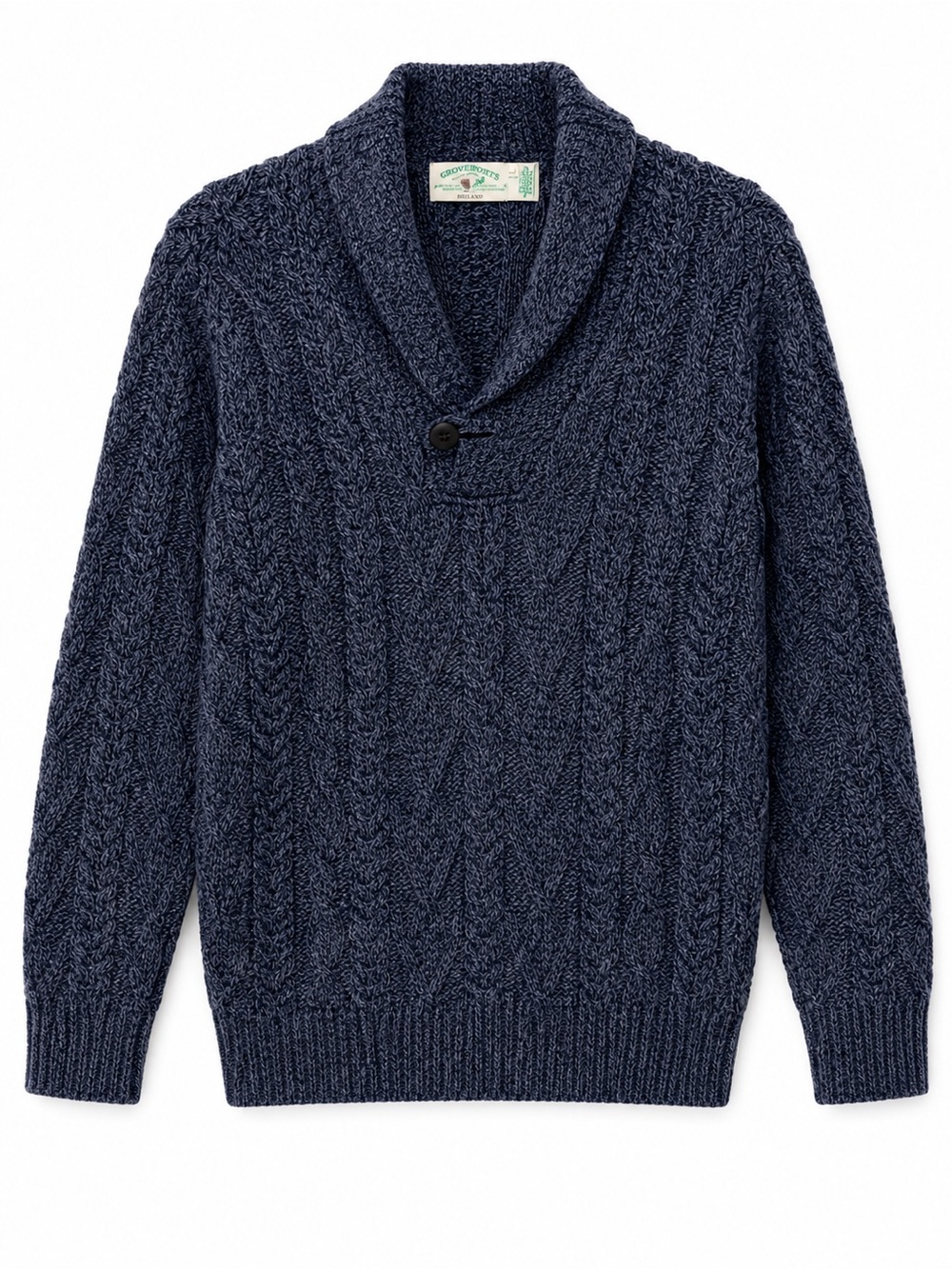 EUC// Aran crafts Ireland 100% Merino Wool fisherman Mens sweater